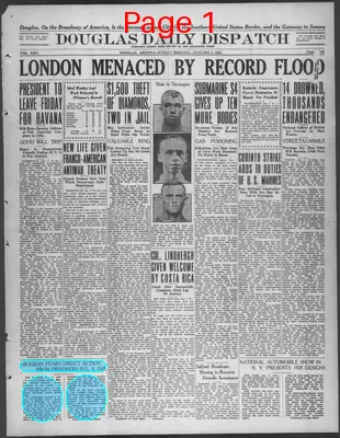 Page thumbnail for Douglas Daily Dispatch