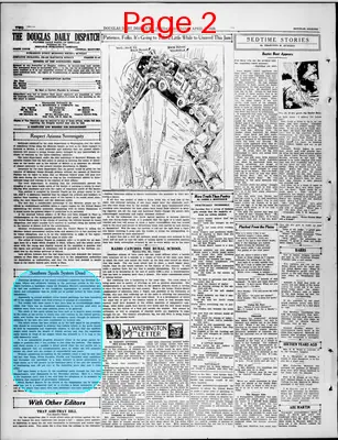 Page thumbnail for Douglas Daily Dispatch