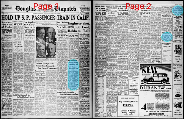 Page thumbnail for Douglas Daily Dispatch