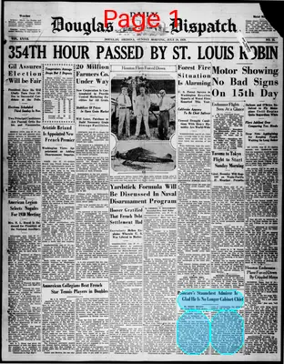 Page thumbnail for Douglas Daily Dispatch