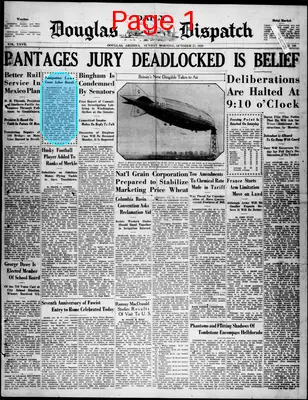 Page thumbnail for Douglas Daily Dispatch