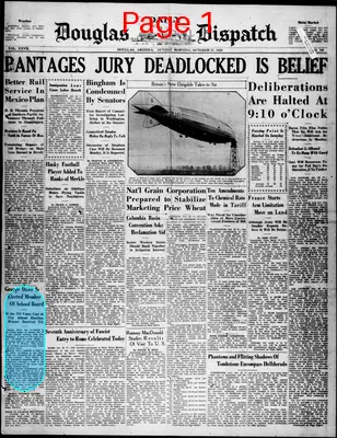 Page thumbnail for Douglas Daily Dispatch