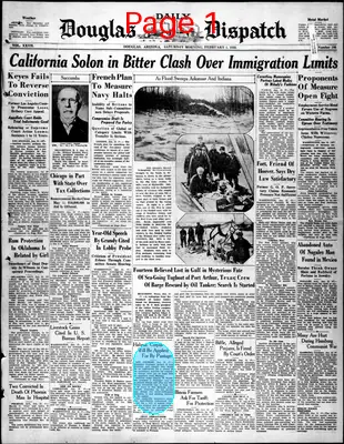 Page thumbnail for Douglas Daily Dispatch