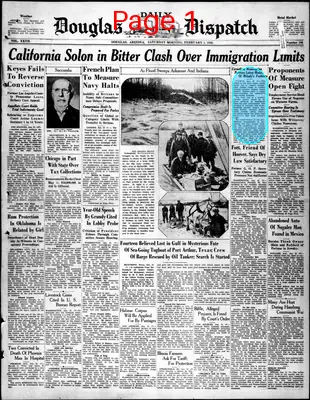 Page thumbnail for Douglas Daily Dispatch