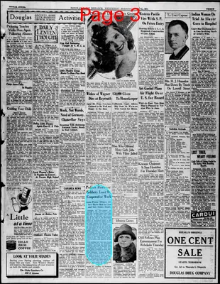 Page thumbnail for Douglas Daily Dispatch