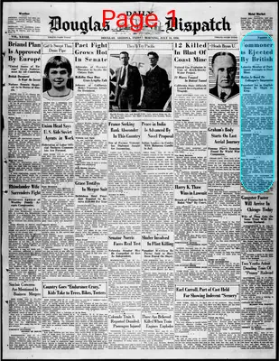 Page thumbnail for Douglas Daily Dispatch