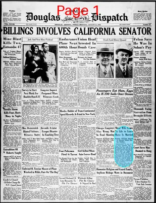 Page thumbnail for Douglas Daily Dispatch