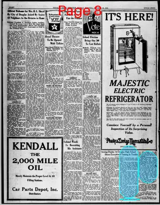 Page thumbnail for Douglas Daily Dispatch