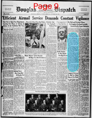 Page thumbnail for Douglas Daily Dispatch