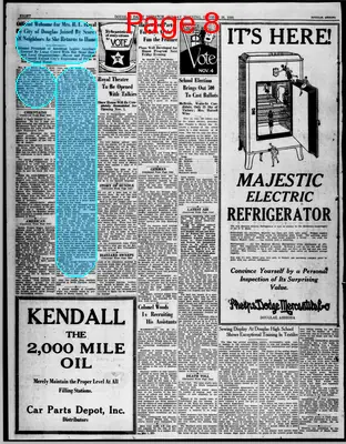 Page thumbnail for Douglas Daily Dispatch
