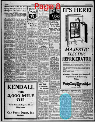 Page thumbnail for Douglas Daily Dispatch