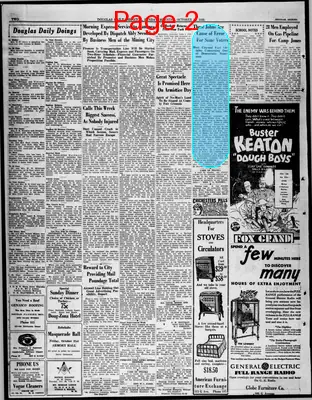 Page thumbnail for Douglas Daily Dispatch