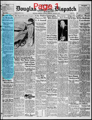 Page thumbnail for Douglas Daily Dispatch
