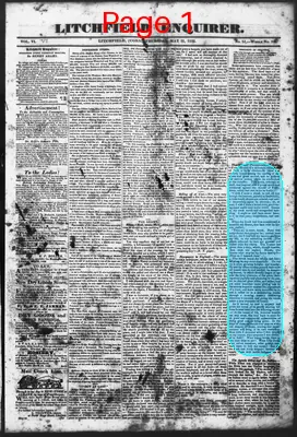 Page thumbnail for Litchfield Enquirer