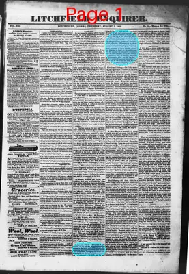 Page thumbnail for Litchfield Enquirer