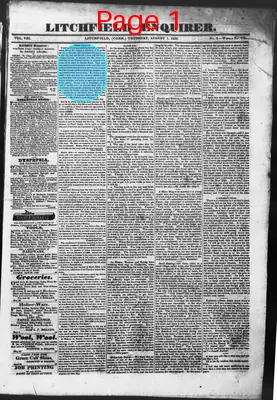 Page thumbnail for Litchfield Enquirer