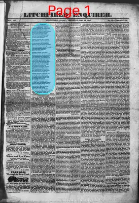 Page thumbnail for Litchfield Enquirer