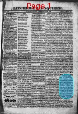 Page thumbnail for Litchfield Enquirer