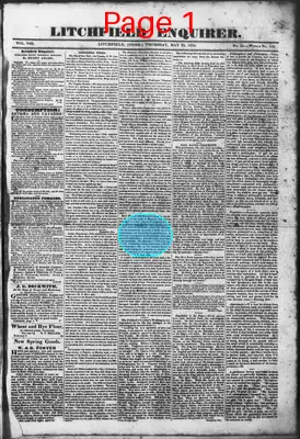 Page thumbnail for Litchfield Enquirer