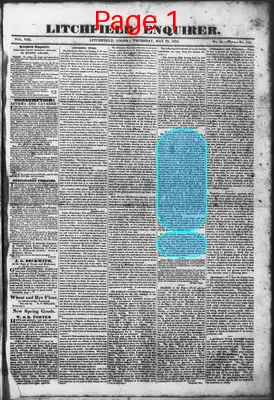 Page thumbnail for Litchfield Enquirer