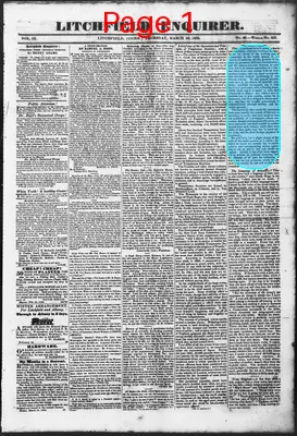 Page thumbnail for Litchfield Enquirer