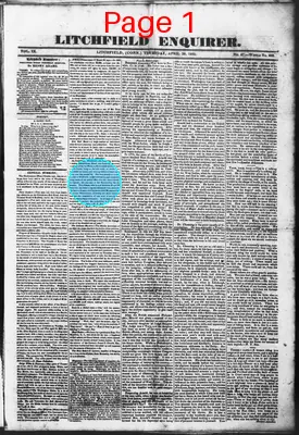 Page thumbnail for Litchfield Enquirer