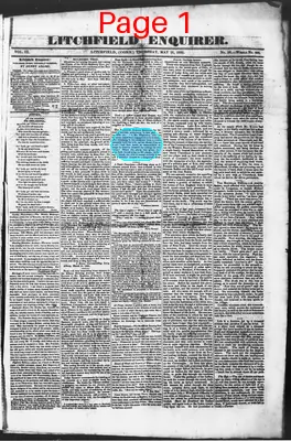 Page thumbnail for Litchfield Enquirer