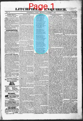 Page thumbnail for Litchfield Enquirer