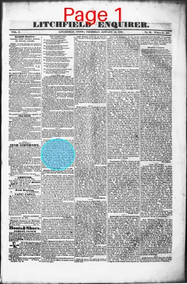 Page thumbnail for Litchfield Enquirer