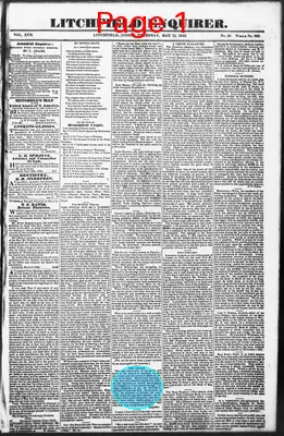 Page thumbnail for Litchfield Enquirer