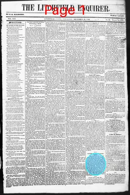 Page thumbnail for Litchfield Enquirer