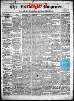Page thumbnail for Litchfield Enquirer