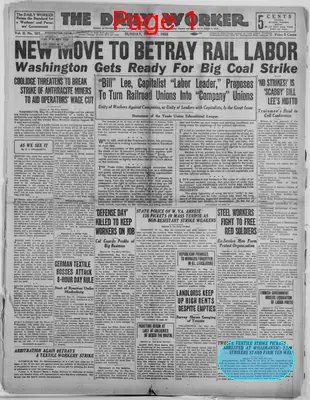 Page thumbnail for The Daily Worker