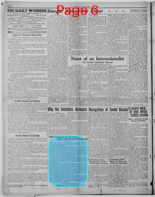 Page thumbnail for The Daily Worker