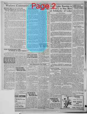 Page thumbnail for The Daily Worker