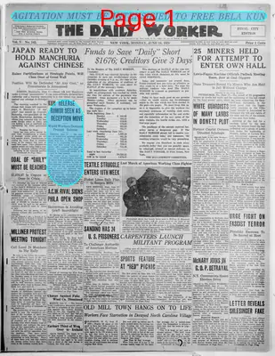 Page thumbnail for The Daily Worker