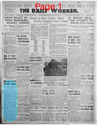 Page thumbnail for The Daily Worker