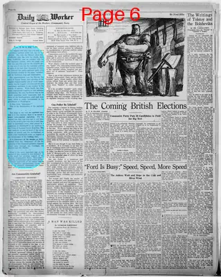 Page thumbnail for The Daily Worker