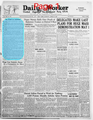 Page thumbnail for The Daily Worker