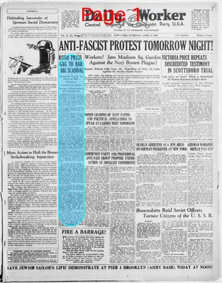 Page thumbnail for The Daily Worker