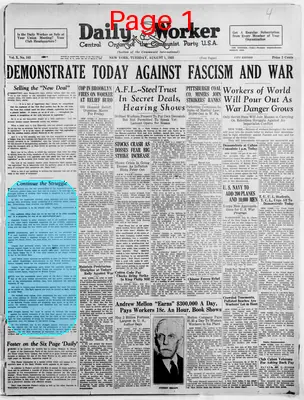 Page thumbnail for The Daily Worker