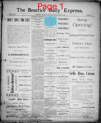 Page thumbnail for The Beatrice Daily Express