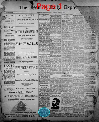 Page thumbnail for The Beatrice Daily Express