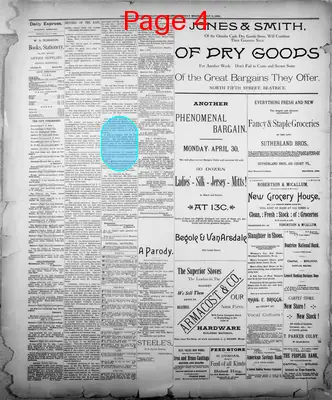 Page thumbnail for The Beatrice Daily Express