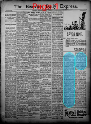 Page thumbnail for The Beatrice Daily Express