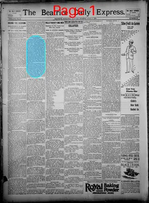 Page thumbnail for The Beatrice Daily Express