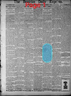 Page thumbnail for The Beatrice Daily Express