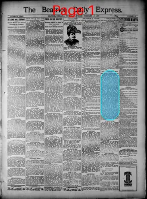 Page thumbnail for The Beatrice Daily Express
