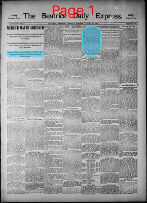 Page thumbnail for The Beatrice Daily Express