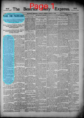 Page thumbnail for The Beatrice Daily Express